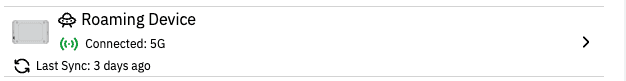 Example of Tally Device Management page showing cellular connection status